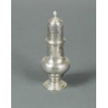 An early George III 18th century silver spice caster,