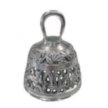 An Edward VII silver Apostle bell,