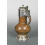 A salt-glazed Rhenish ‘Tigerware’ jug,