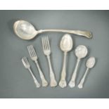 A 142-piece set of 20th century silver cutlery and flatware with 2 additions,