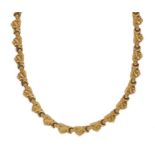 A modern fancy link necklet,