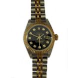 Rolex - A two colour 'Oyster Perpetual Datejust' wristwatch,