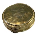 A George V silver gilt table snuff box,
