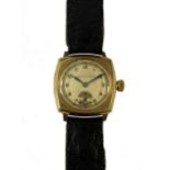 Rolex - A 9ct gold 'Oyster' wristwatch,