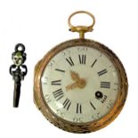 Lepine, Paris - a late 19th century French 18ct gold open-faced pocket watch,