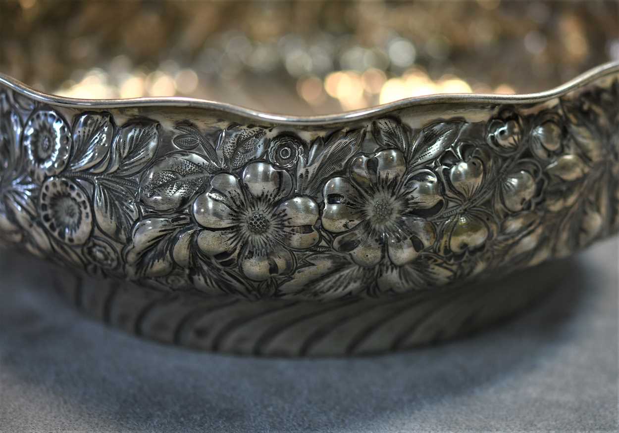 A late 19th century American metalwares silver fruit bowl, - Image 6 of 6