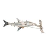 Nettie Rosenstein - an articulated fish pendant clip,