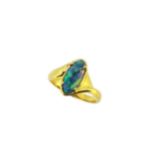 A black opal ring,