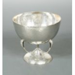 A George V 'Arts & Crafts' silver bowl,