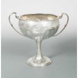 An Edward VII Art Nouveau style silver trophy cup,