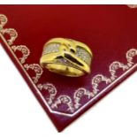 Cartier - A diamond set dress ring,