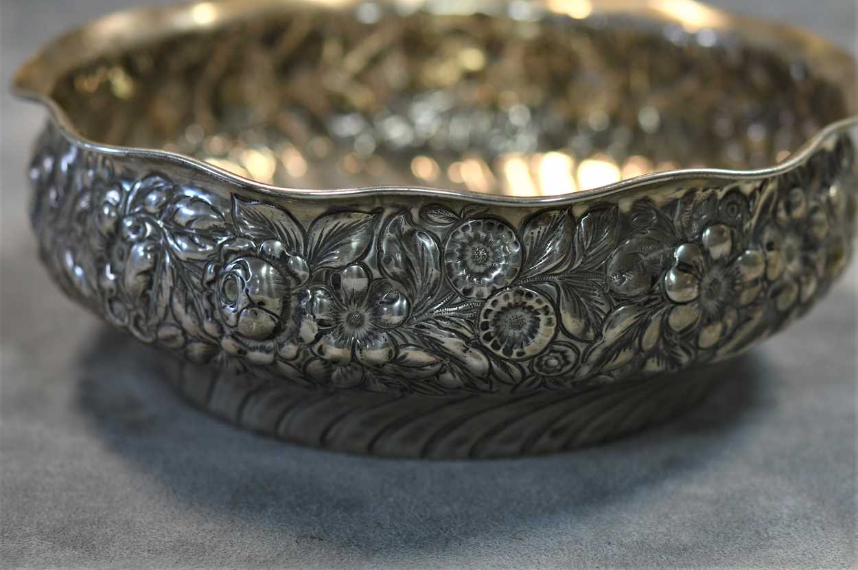 A late 19th century American metalwares silver fruit bowl, - Image 5 of 6
