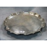 A 20th century silver salver,