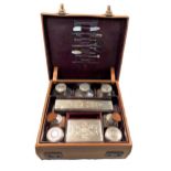 A Victorian travelling vanity case,