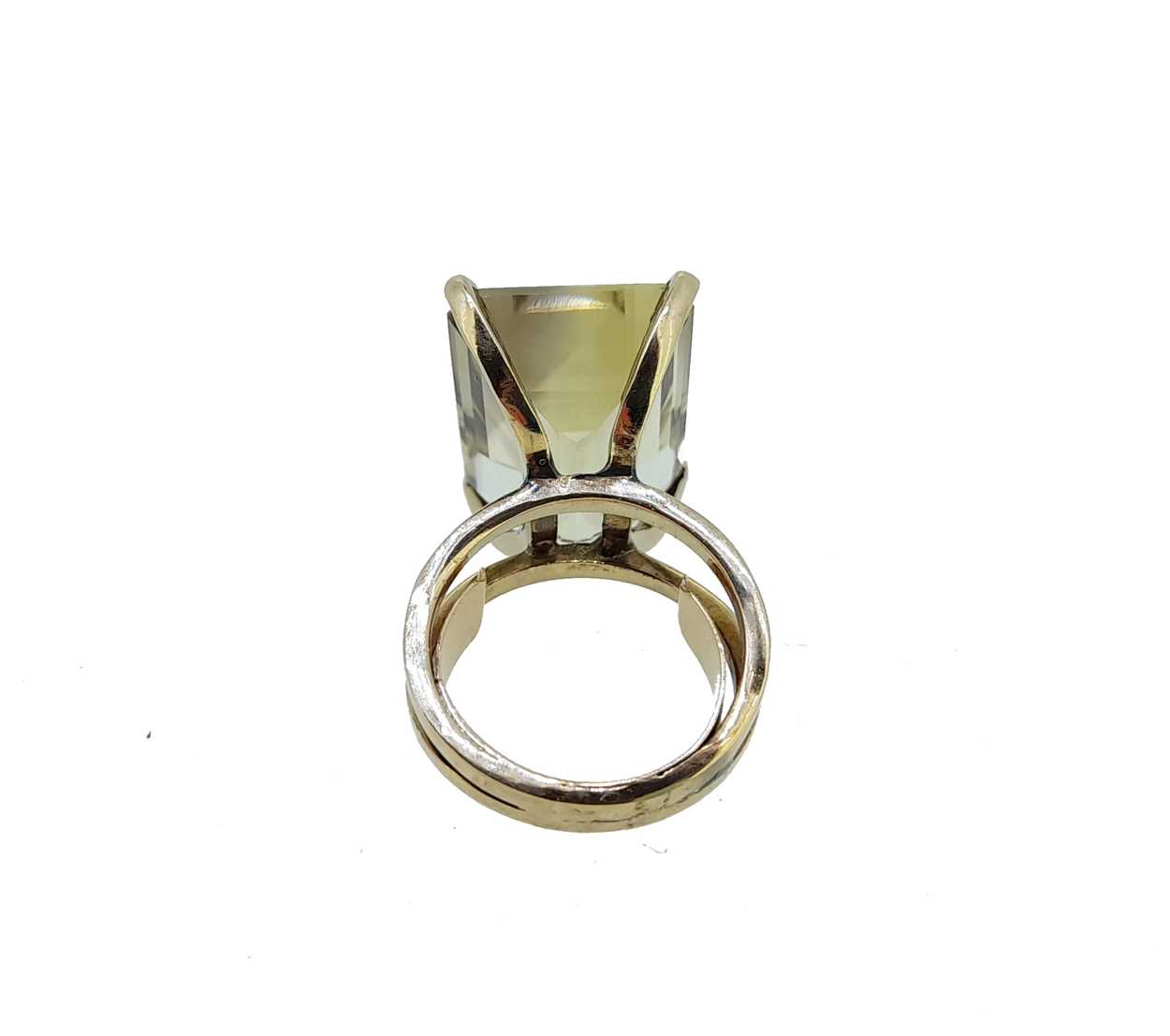 A modern citrine dress ring, - Image 2 of 5