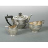 Chester - A Victorian silver bachelor's three-piece tea set,