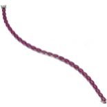 A ruby line bracelet,