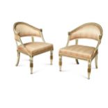 A pair of Swedish chairs, early 19th century,
