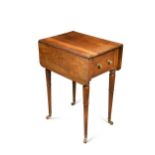 A Goncalo Alves small-scale drop leaf table, 19th century,
