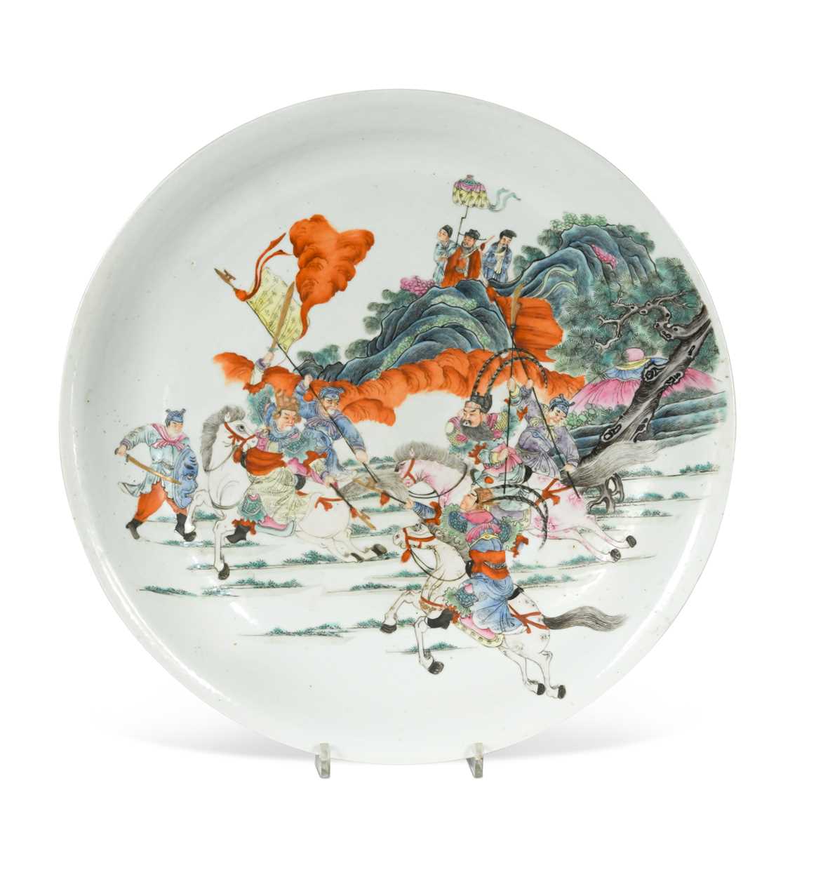 A Chinese famille rose porcelain large dish, Hongxian (1915-16),