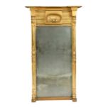 A Regency gilt pier mirror,