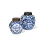 A Chinese blue and white porcelain ginger jar, Qing Dynasty, 19th century,