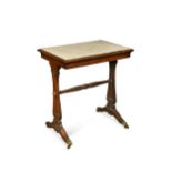 A late Regency rosewood side table,