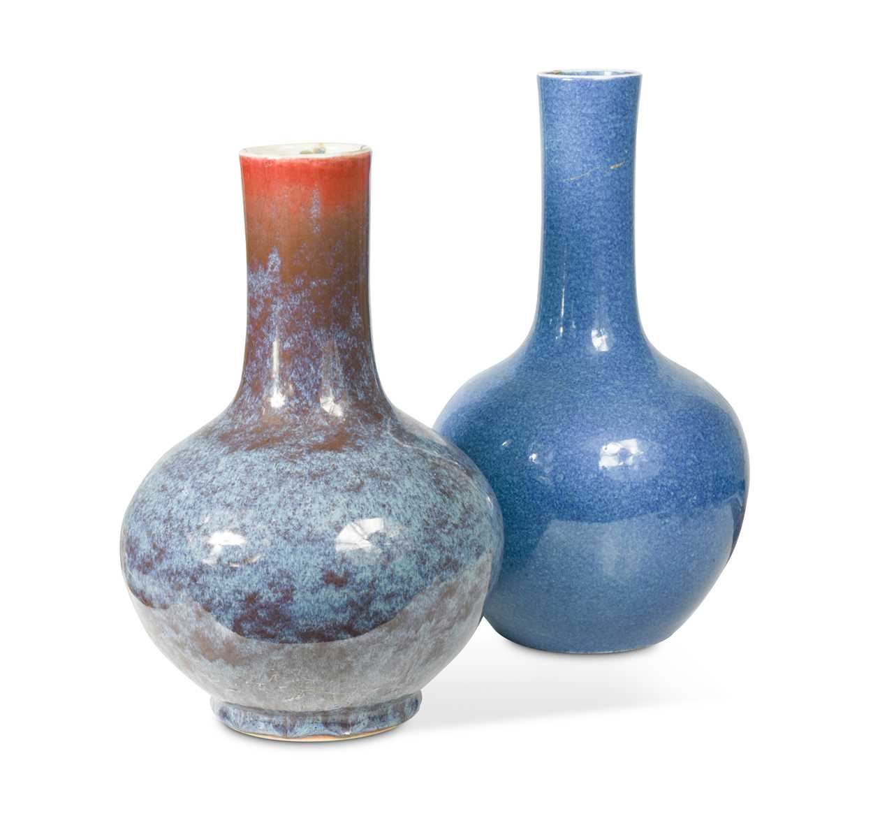 A Chinese flambé bottle vase, Qing Dynasty, 18th/19th century,