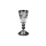 A large 19th century goblet,