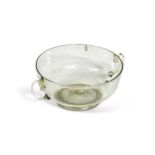 A Venetian two-handled glass bowl, probably 16th/17th century,