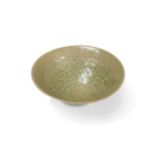 A Yaozhou celadon moulded bowl, Northern Song Dynasty,
