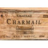 Chateau Charmail, Haut Medoc 2010, 12 bottles in owc