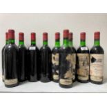 Chateau Grand Puy Lacoste, Pauillac 5eme Cru 1970, 5 bottles, damaged labels, levels upper
