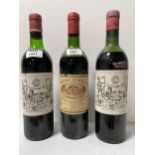 Chateau Batailley, Pauillac 5eme Cru 1961, 1 bottle, level mid-shoulder; Chateau Lagrange, St Julien