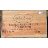 Chateau Paveil de Luxe, Margaux Cru Bourgeois 2001, 6 magnums in owc