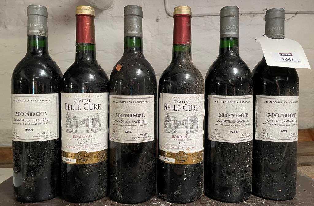 Mixed Bordeaux, 12 bottles. Chateau Mondot, St Emilion Grand Cru 1988 ...