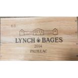 Chateau Lynch Bages, Pauillac 5eme Cru 2014, 6 bottles in owc (removed from Wine Society storage)