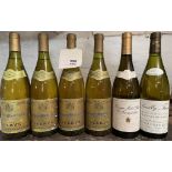 Mixed white Burgundy and Loire, 12 bottles. Puligny Montrachet, Avery's 1988, 4 bottles; Pouilly