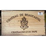 Châteauneuf-du-Pape 2010, Château de Beaucastel, 12 bottles in two wooden cases