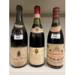 Nuits St Georges 1970, Clos St Marc, Charles Vienot, 1 bottle; Chambolle Musigny 1957, Jules de