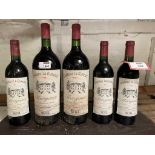 Chateau La Gurgue, Margaux 1983, 2 magnums; 1989, 5 bottles (together 2 magnums and 5 bottles)