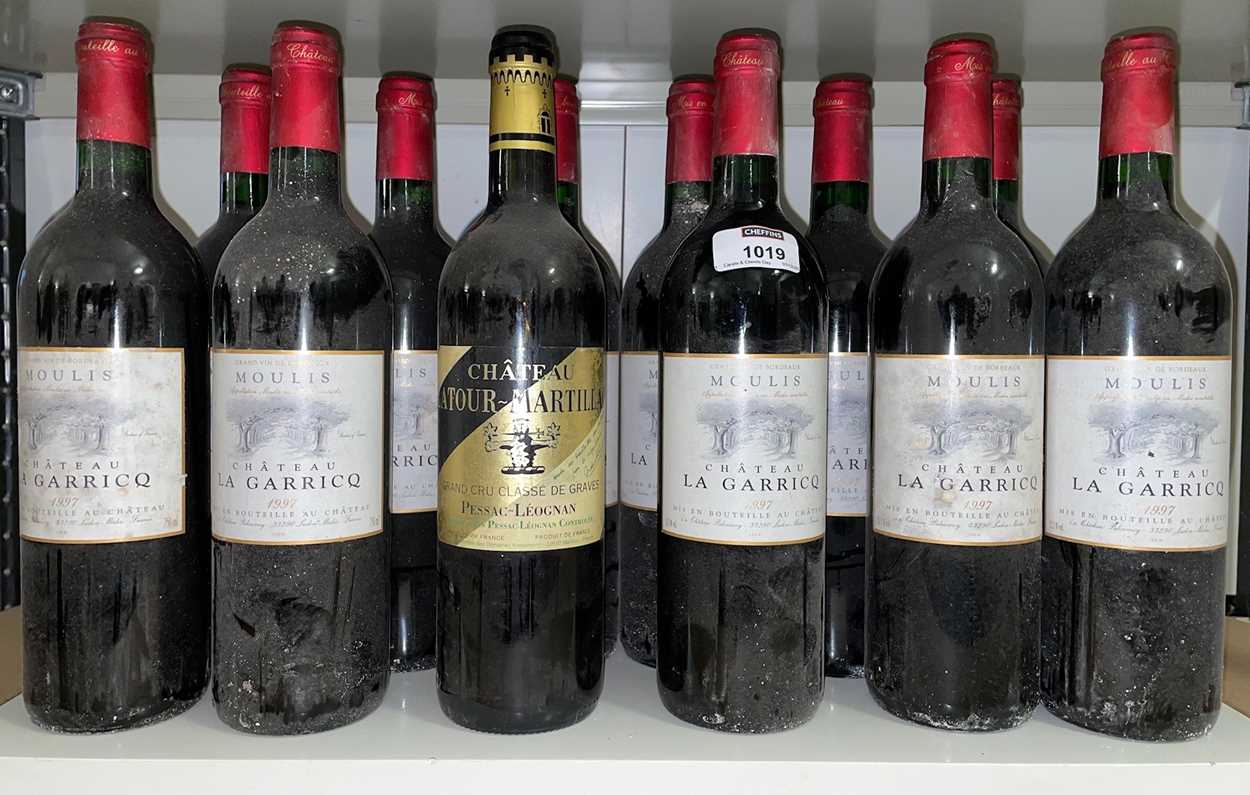 Chateau La Garrique, Moulis en Medoc 1997, 11 bottles; Chateau Latour-Martillac, Graves Grand Cru