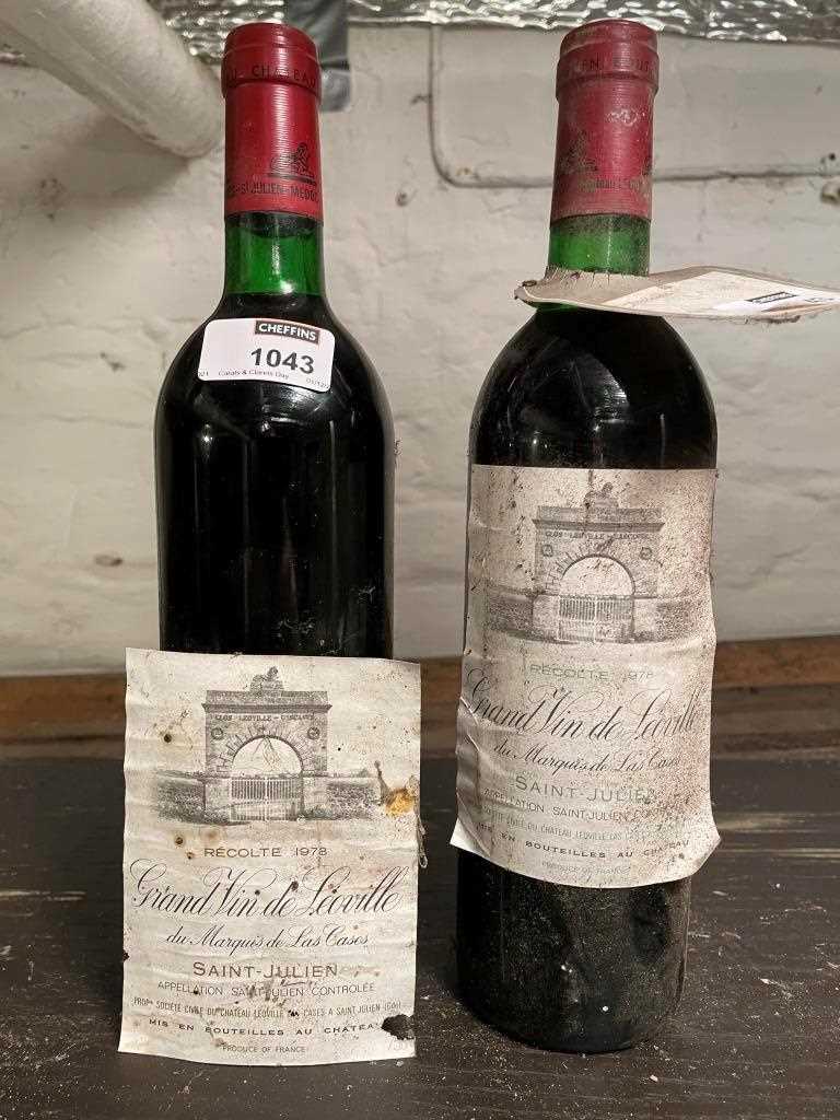 Chateau Leoville-Las Cases, St Julien 2eme Cru 1978, 2 bottles (one label worn)