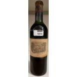 Chateau Lafite Rothschild, Pauillac 1er Cru 1959, 1 bottle, level upper shoulder, dust stained