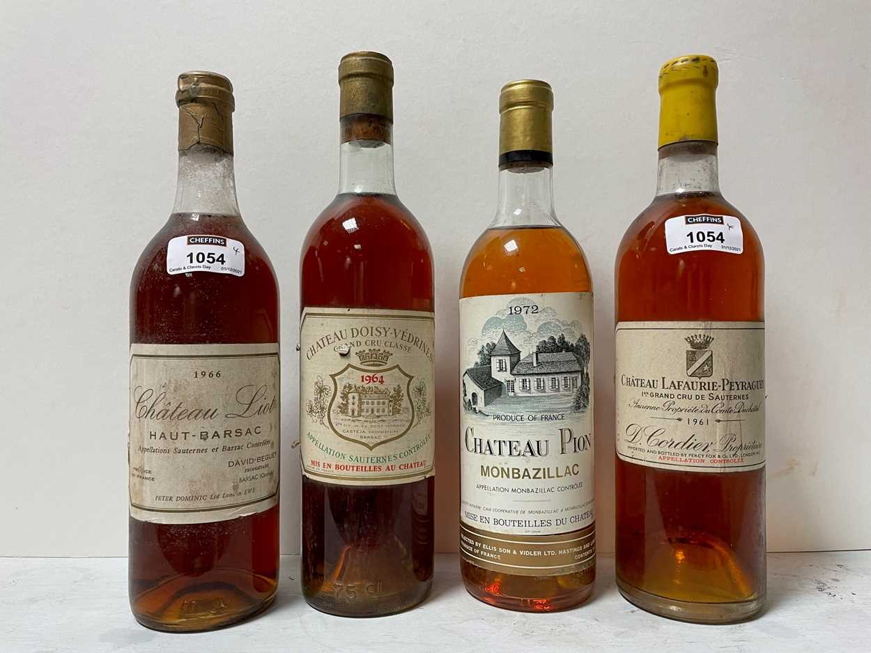 Chateau Lafaurie-Peyraguey, Sauternes 1961, 1 bottle, English bottled; Chateau Doisy Vedrines,