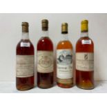 Chateau Lafaurie-Peyraguey, Sauternes 1961, 1 bottle, English bottled; Chateau Doisy Vedrines,