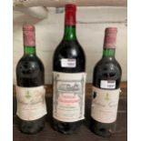 Chateau L'Eglise-Clinet, Pomerol 1987, 1 magnum; Chateau Giscours, Margaux 1975, 2 bottles; (3)