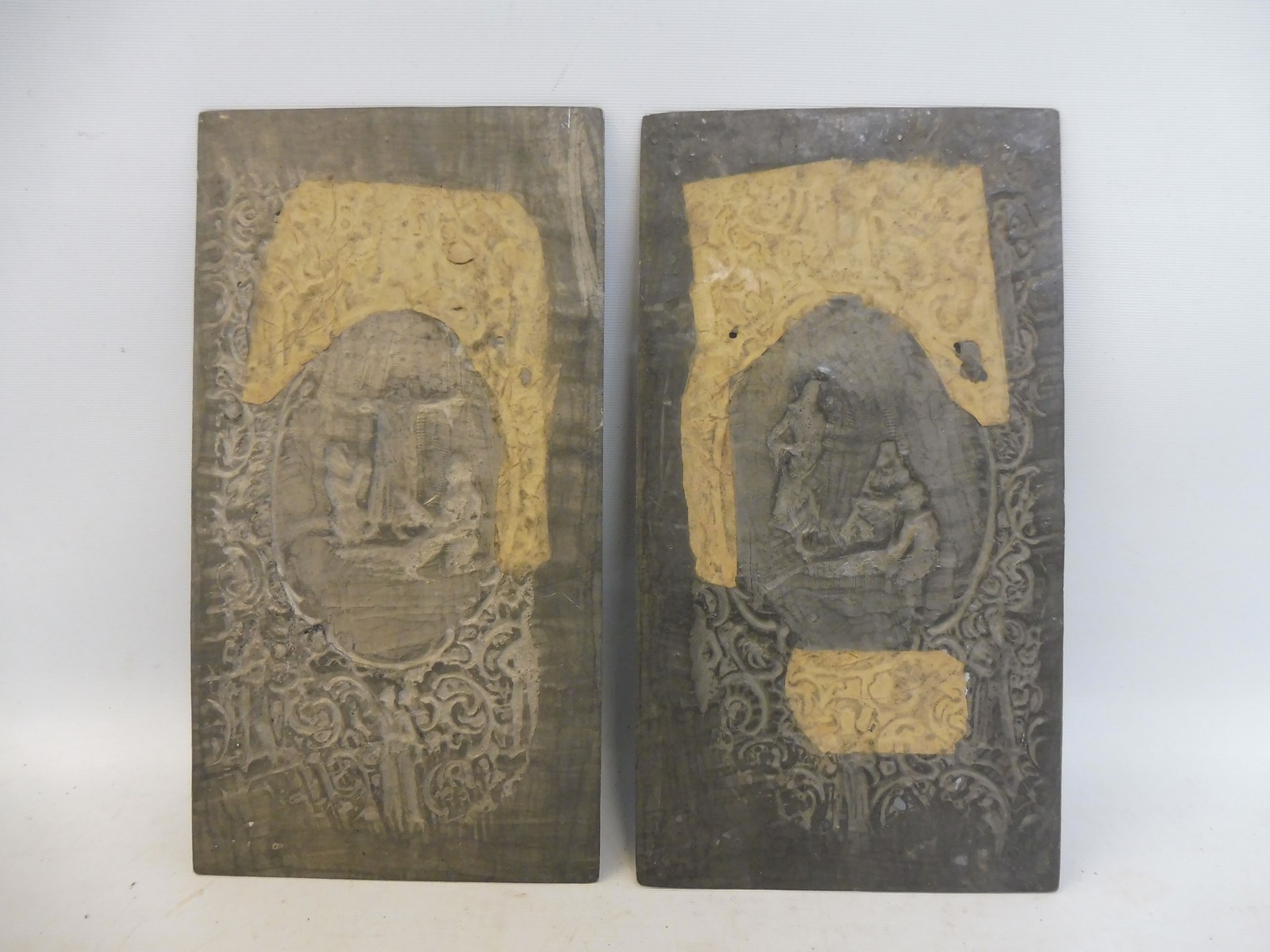 A pair of early 19th Century pierced lead relief plaques. - Image 2 of 2