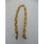 A 9ct gold necklace, approx. 16g.