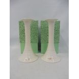 Sophie Conran for Portmeirion - a pair of boxed candlesticks, 8 1/4" high.
